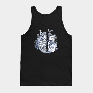 half brain half heart balance Tank Top